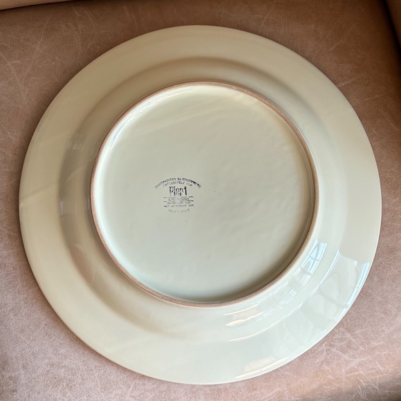 Pier 1 Umbrina Handpainted in Italy Earthenware Serving Platter 14 3/4" - Picture 4 of 5